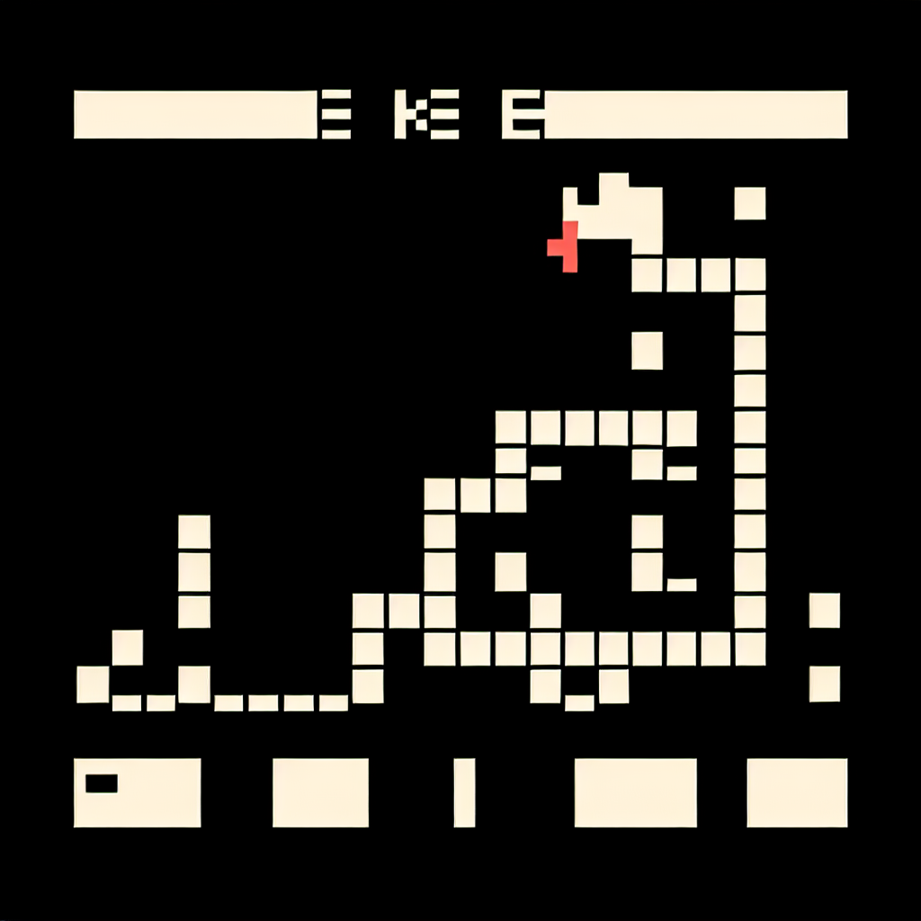 Early version of Snake game